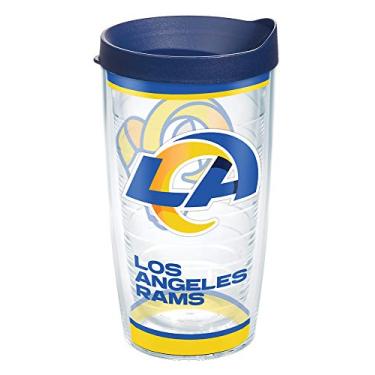 Imagem de Tervis Feito nos EUA parede dupla NFL Los Angeles Rams copo isolado mantém as bebidas frias e quentes, 473 g, tradição