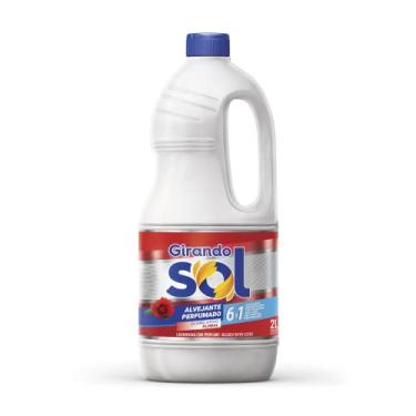 Imagem de Alvejante Perfumado Floral Girando Sol 2L, Alvejante Perfumado Com Cloro Ativo, Vermelho, Um Aliado Indispensável Na Limpeza Pesada, Ação De Limpeza 6 Em 1, Sua Casa Merece O Melhor Cuidado