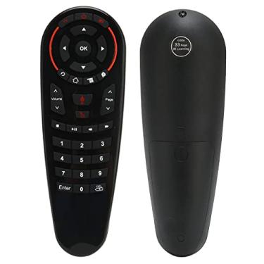Imagem de Sanpyl Controle remoto de voz sem fio, substituição do controle remoto do mouse de ar G30s 2,4G RF, giroscópio de 6 eixos IR aprendizagem teclado remoto, para Google Assistant TV (33 botões IR Learning)