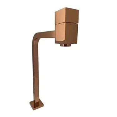 Imagem de Torneira Link Quadrada Alta - 1/4 Volta Rose Gold Brilhante