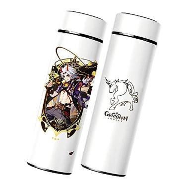 Imagem de Garrafa de água térmica Arataki Itto, Genshin Impact Sports Bonita garrafa de bebida isolada para casa escola viagens ao ar livre