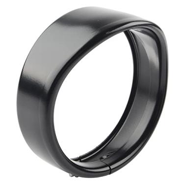 Imagem de FINMOKAL Viseira De Anel De Acabamento De Lâmpada De Farol De 5.75'' Para Harley Dyna Softail Sportster Xl Preta