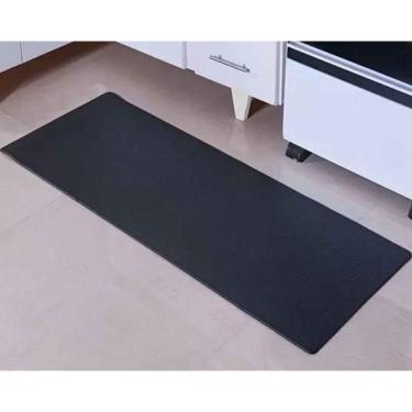 Imagem de Tapete Cozinha Premier Liso 46x120 cm Preto Niazitex