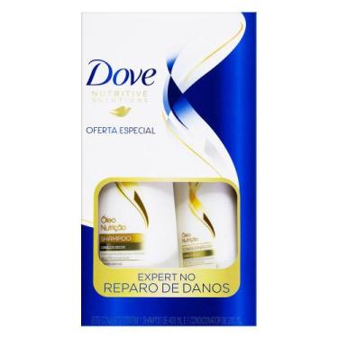 Imagem de Shampoo 400ml+Condicionador 200ml Dove Therapy Óleo Nutrição