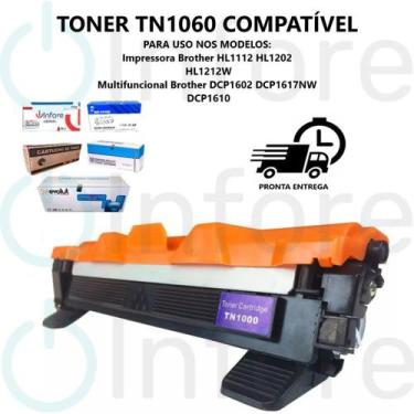 Imagem de Toner Compatível Premium Tn1060 Preto Hl-1112 Hl-1202 Hl-1212W 1602 Dc