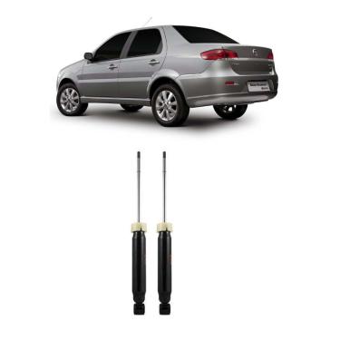 Imagem de Par Amortecedor Fiat Siena Traseiro 1997 Até 2011 1013141516188V16V