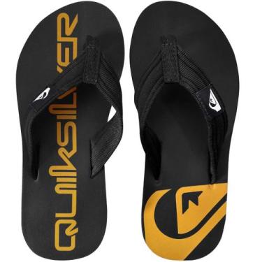 Imagem de Chinelo Quiksilver Layback Sig Preto E Amarelo