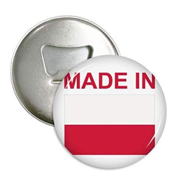 Imagem de Made In Poland Country Love abridor de garrafas ímã de geladeira emblema multifuncional