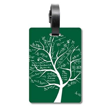 Imagem de Seeking Limits Fórmulas matemáticas Cálculo Maleta Etiqueta de Bagagem Pendurada Etiqueta Scutcheon, Multicolorido.