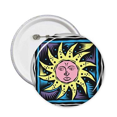 Imagem de Myths Lgends Mexicon Culture Element Gravura Alfinetes Emblema Botão Decoração Acessório 5 peças