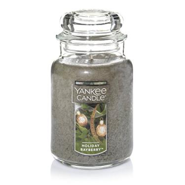Imagem de Yankee Candle Vela de cera de parafina premium perfumada Holiday Bayberry com até 150 horas de tempo de queima, pote grande