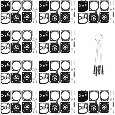 Imagem de QAZAKY Kit de reconstrução de carburador de 10 peças compatível com Zama C1Q-S109A C1Q-S124 C1Q-S124A C1Q-S125 C1Q-S126 C1Q-S126A C1Q-S127 C1Q-S127A C1Q-S1Q-S128-S128 C1Q-S128A C1Q-S129 C1Q-S134 C1Q-S