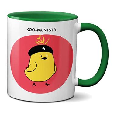 Imagem de Caneca Koo-Munista Rede Social Koo Presente Xícara Engraçada (Verde)