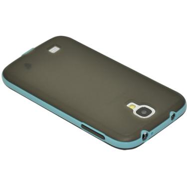 Imagem de Capa para Celular para Galaxy S4 em TPU e Acrílico PC Frame Preta e Azul - Driftin