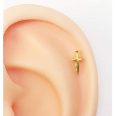 Imagem de Piercing de Adaga Folheada a Ouro