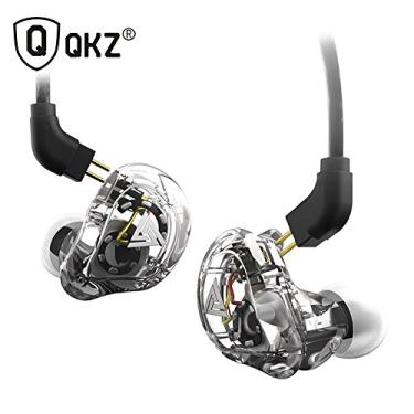 Imagem de Docooler QKZ VK1 3.5mm Com Fio Fones De Ouvido Duplo Movendo Bobina 4DD Esportes fone de Ouvido Estéreo Música Fones De Ouvido Em Linha de controle Com Microfone Destacável Cabo Substituído