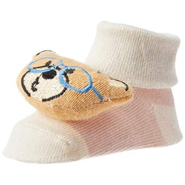 Imagem de Pantufa antiderrapante com chocalho, Clingo, Ursinho Óculos