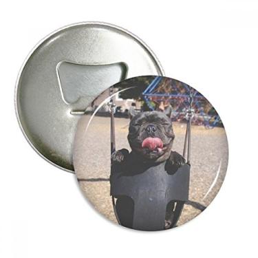 Imagem de Abridor de garrafa para fotografia de animais de estimação Bulldog Emblema multifuncional