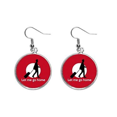 Imagem de Brinco de prata com letra emocional clássica inglesa com pingente de orelha em casa joia feminina