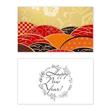 Imagem de Sakura Padrão Geometria Festival Ano Novo Japão Cartão Bless Mensagem Presente