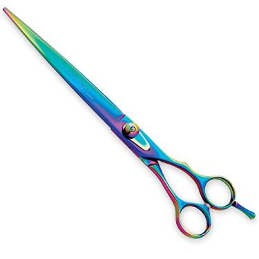 Imagem de Master Grooming Tools Tesouras da série 5200 Rainbow — Tesouras de alto desempenho para cuidar de cães – retas, 21 cm