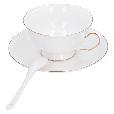Imagem de Conjunto de xícaras de café, conjunto de 4 xícaras de café para bebidas de café, com latte Art Cappuccino, chocolate quente