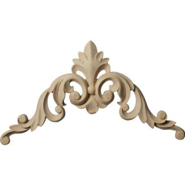 Imagem de Ekena Millwork Onlay, 25,4 cm L x 25,4 cm A x 25,4 cm P, madeira Lindenwood