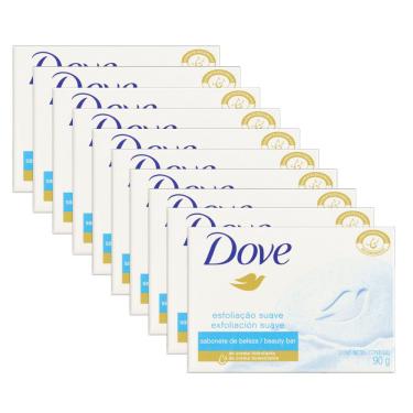 Imagem de Kit Sabonete Em Barra Dove Esfoliação Suave 90g 10 Unidades