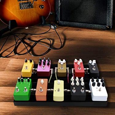 Imagem de 1 Conjunto de Efeitos de Placa de Pedal de Guitarra, Pedaleira de Efeitos Com Placa de Pedal de Efeito de Fita Placa de Pedal de Efeito de Guitarra Com Braçadeira de Fita de