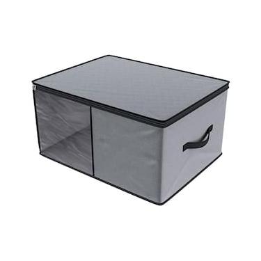 Imagem de Organizador Euro Home para Cobertores e Edredons com Visor - Cinza