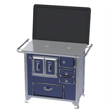 Imagem de Fogao a Lenha GII N 1 Gab Sec Azul com Tampa