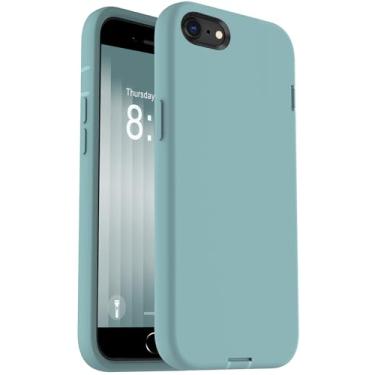 Imagem de ORIbox Capa compatível com iPhone SE Case 2022/2020, compatível com iPhone 8/7/6/se 3/se 2, acabamento suave do exterior de silicone líquido