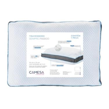 Imagem de Travesseiro Camesa Sempre Fresco, 50x70cm Ecopluma, Tela Mesh, Lavável em Máquina, Tecido Cooling Com Proteção Anti Calor, Sensação De Toque Geladinho