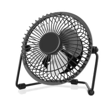 Imagem de Mini Ventilador Mini Ventilador Usb Potente E Ultra Silencioso Portátil De 1 Cor Das Pás Prata Cor Da Estrutura Preto Voltagem 5v
