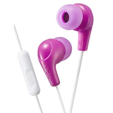 Imagem de Fones de ouvido Gumy Plus com microfone e controle remoto para dispositivos conectados – peças de silicone – rosa