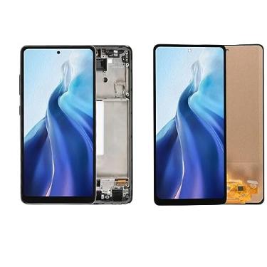 Imagem de SHOWGOOD para Samsung Galaxy A52 5G A526 Display LCD Touch Screen Digitalizador Peças de Reparo Montagem com Moldura (Prata com Moldura)