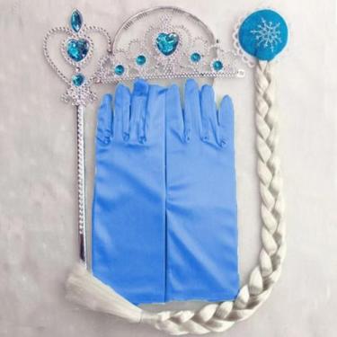 Imagem de Acessórios Fantasia Infantil Princesa Elsa Anna Frozen - Emotion & Kid