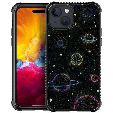 Imagem de TAMEFOX Capa compatível com iPhone 15, Galactic Galaxy iPhone 15 capas antiderrapantes antichoque 4 cantos capa protetora de telefone para Apple iPhone 15 de 6,1 polegadas