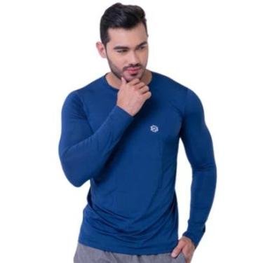 Imagem de Camiseta Térmica Proteção UV 50+ Camisa Termica Manga longa Segunda Pele LJ Camisa UV Masculina-Masculino