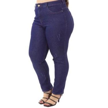 Imagem de Calça Jeans Mom Básica Plus Size Feminina Biotipo-Feminino