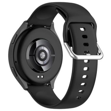 Imagem de LOKEKE Pulseira de substituição compatível com OnePlus Watch 2 – pulseira de silicone de substituição de 22 mm compatível com Xiaomi Watch 2 (preto)