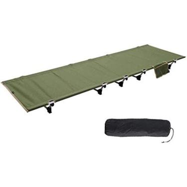 Imagem de Qingingg Cama Dobrável, Leve e Portátil para Acampamento, Sono Confortável, 187 cm x 60 cm x 13,5 cm, 4,8 lb