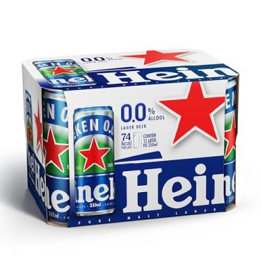 Imagem de Heineken Cerveja Zero Lata 350ml Pack 12 Unidades
