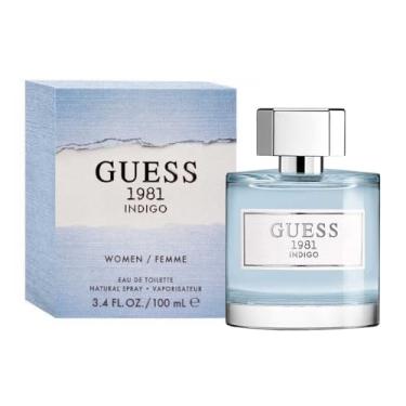 Imagem de GUESS Eau de Toilette Spray 1981 Indigo para mulheres, azul, NS, 8 ml