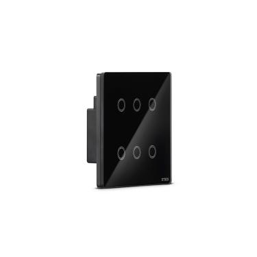 Imagem de Interruptor Touch Wi-Fi Smarteck 4 X 4 6Módulos Preto Bivolt Ref.SMCI6PS2 - Steck