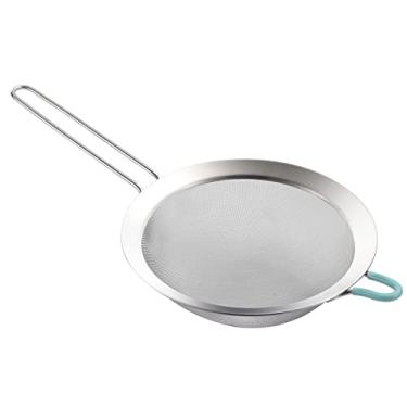 Imagem de SUNWUKIN Coadores de malha fina de aço inoxidável para cozinha, escorredores com alça, peneiras para alimentos, chá, arroz, óleo, macarrão, frutas, vegetais