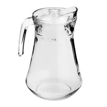 Imagem de Jarra de Vidro Transparente Safira P/ Água, Suco e Refrigerante 1600ml