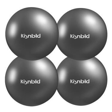 Imagem de kisnbld Pequena bola de exercício, mini bola de pilates de 23 cm, mini bola de ioga antiexplosão e antiderrapante para estabilidade, fitness, fisioterapia e treino de alongamento em casa, academia e