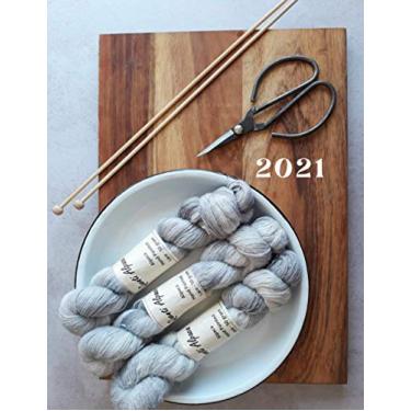 Imagem de 2021 Weekly Planner For Knitters: Blank Journal With Bible Quotes | Fun and Useful Gift For Knitting Fans Of All Ages To Keep Track Of Appointments | Covers September 2020 To December 2021