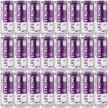 Imagem de Energético Life Strong Energy Drink 24 Unidades Sabor Açai